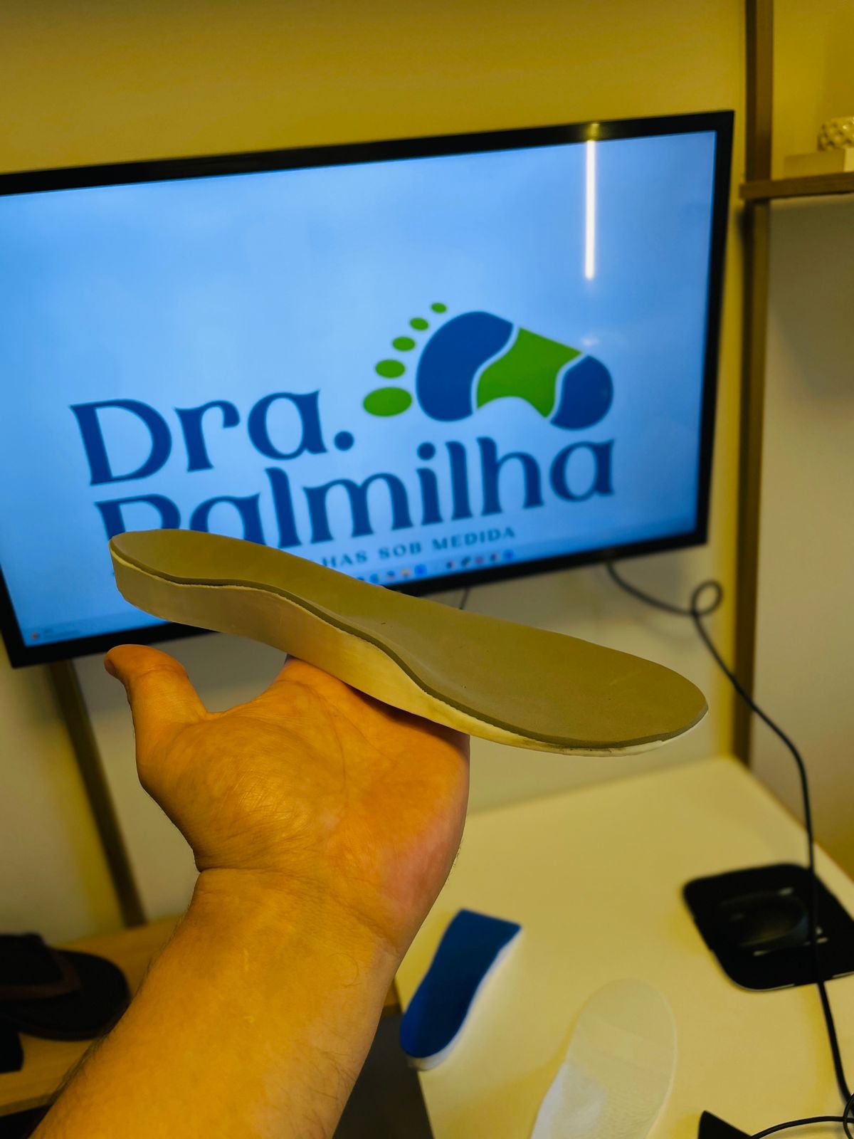 Palmilha sob medida pronta